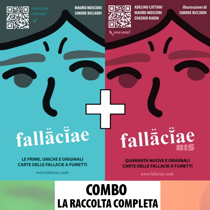 FALLACIAE + FALLACIAE BIS: le carte delle fallacie a fumetti - versione italiana